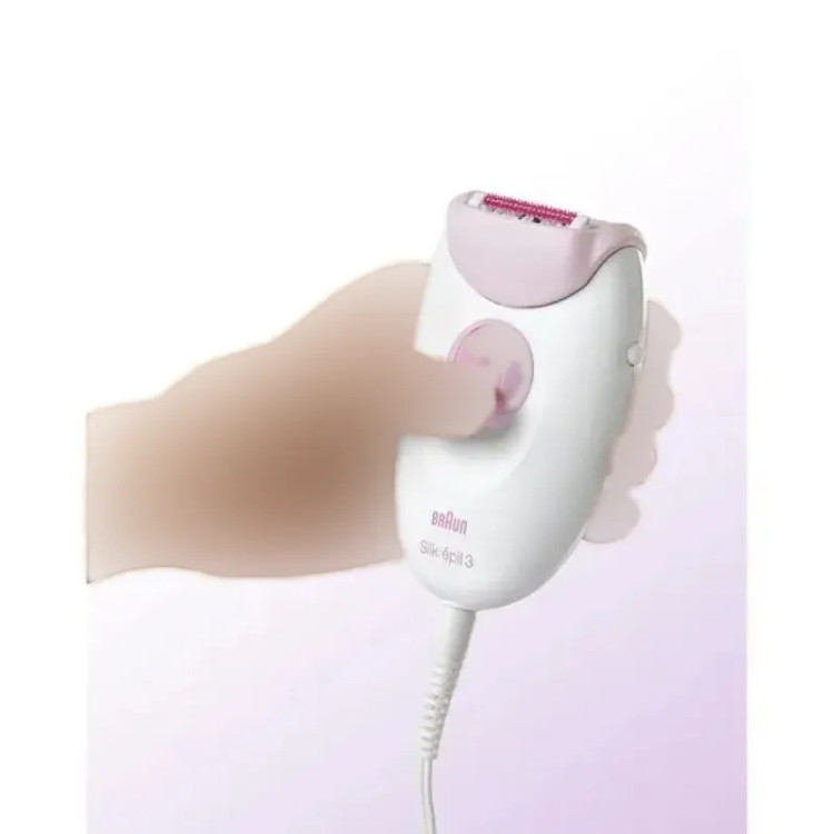 اپیلاتور براون مدل Silk-épil 3 سری 3000 با غلتک ماساژور