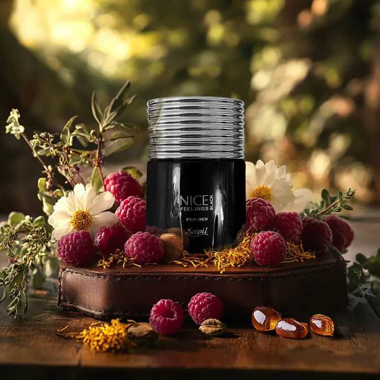 ادو تویلت مردانه ساپیل مدل Nice Feelings Black حجم 75 میلی لیتر