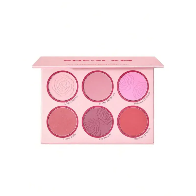 پالت رژ گونه 6 رنگ شیگلم مدل Blushing Bouquet