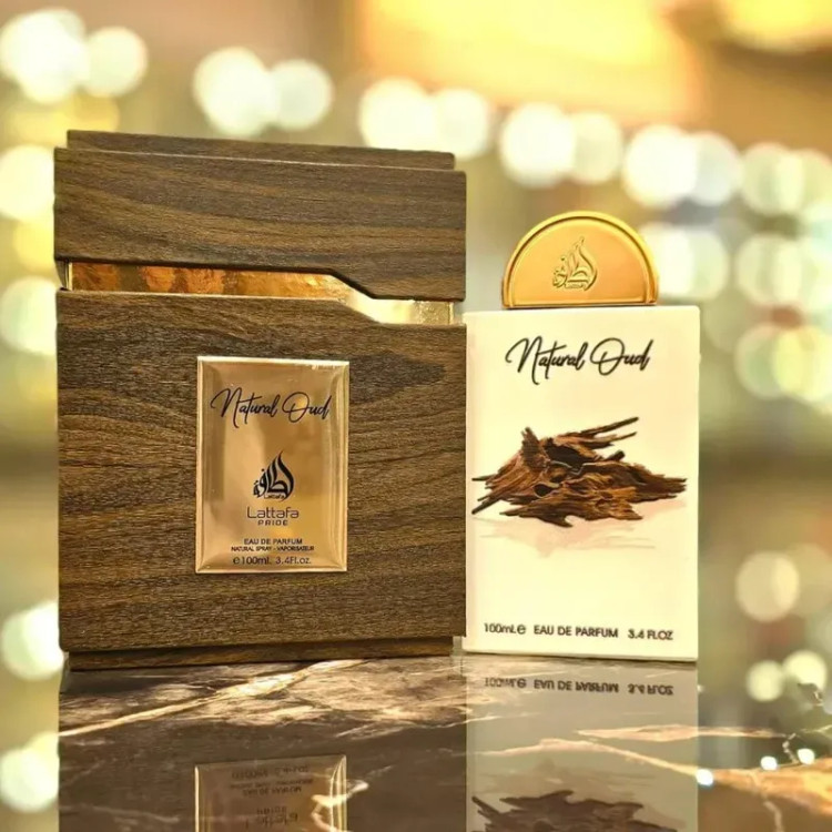 ادوپرفیوم لطافه مدل Natural Oud حجم 100 میلیلیتر