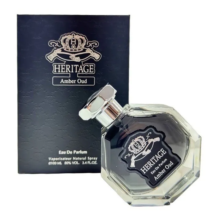 ادو پرفیوم مردانه هریتیج مدل Amber Oud حجم 100 میلی لیتر