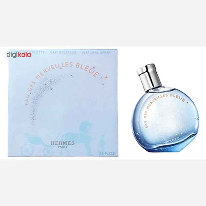 ادو تویلت زنانه هرمس مدل Eau des Merveilles Bleue حجم 100 میلی لیتر