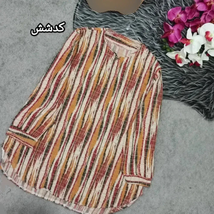 شومیز مانتویی خنک و سبک مدل پریا سایز فری تا 48
