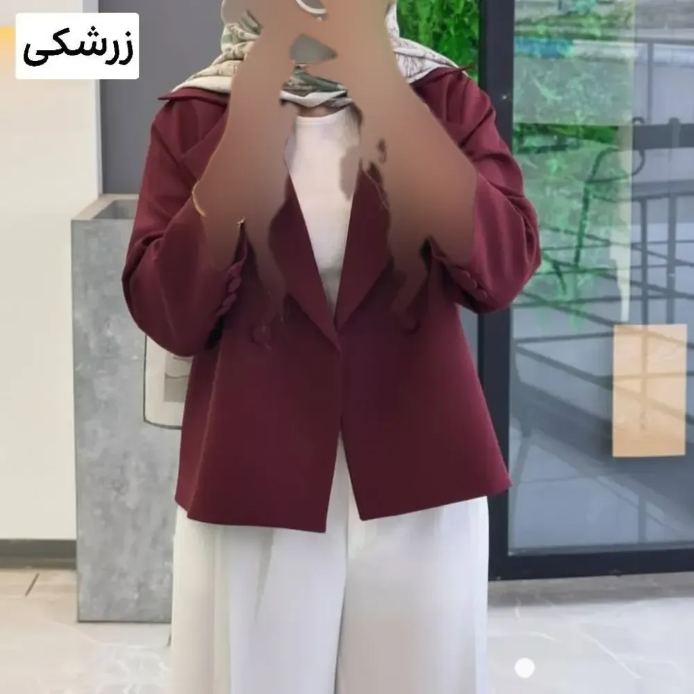 کت و شلوار زنانه مازراتی کمربند دار مدل آزیتا فری سایز