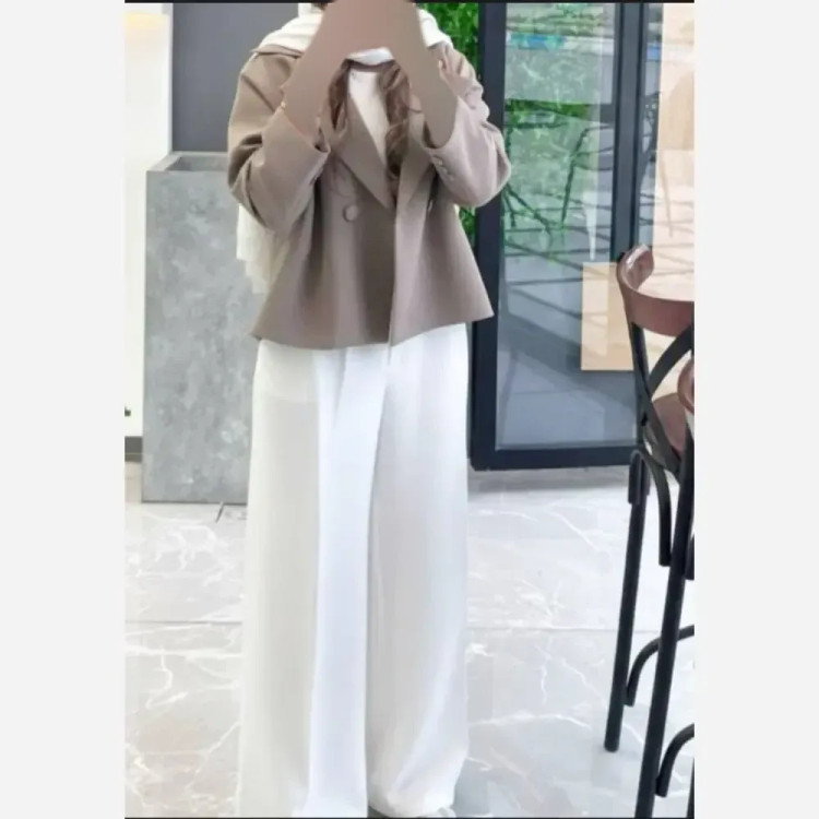 کت و شلوار زنانه مازراتی کمربند دار مدل آزیتا فری سایز