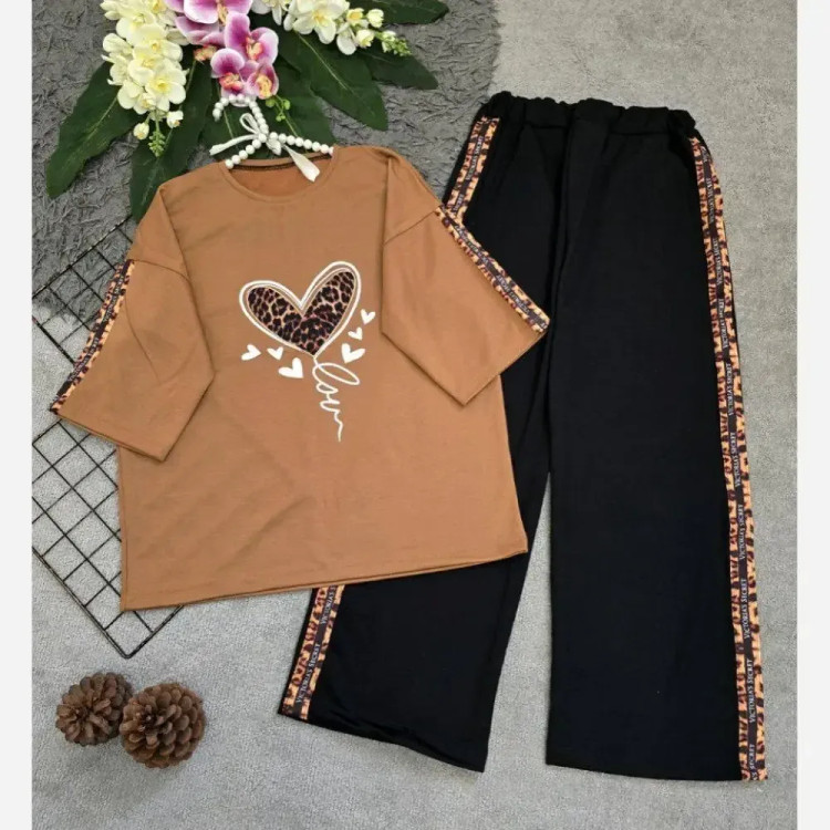 کیف بند گره ای چرمی سبک و جادار رنگ مشکی و موکا