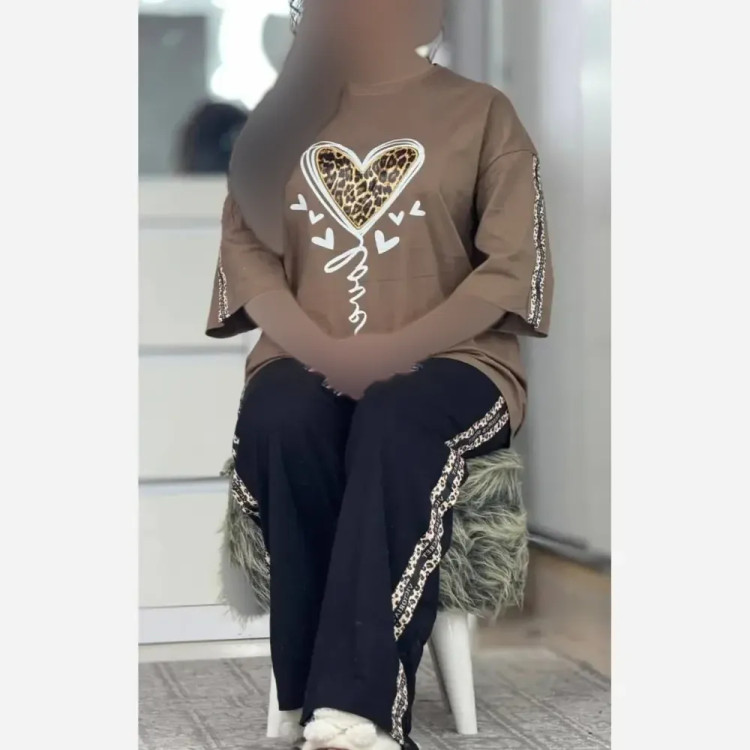 کیف بند گره ای چرمی سبک و جادار رنگ مشکی و موکا