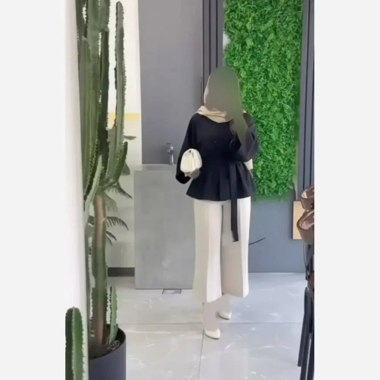 کت شلوار زنانه مدل نیلدا جنس مازراتی فری سایز تا 46