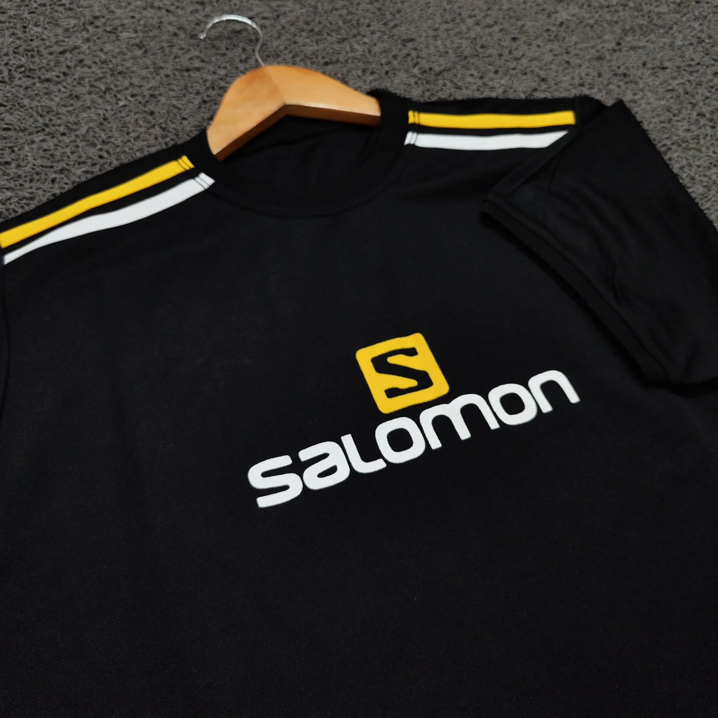 ست تیشرت و شلوار مردانه مدل SALOMON جنس پارچه زهره رنگ مشکی