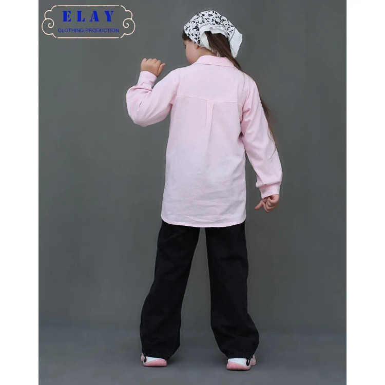 شومیز لینن دخترانه مدل دریا مانتو تابستانی خنک سایز 1
