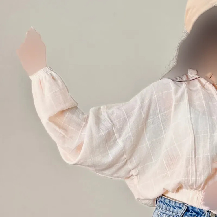 بامبر جکت تابستانی لینن زنانه
