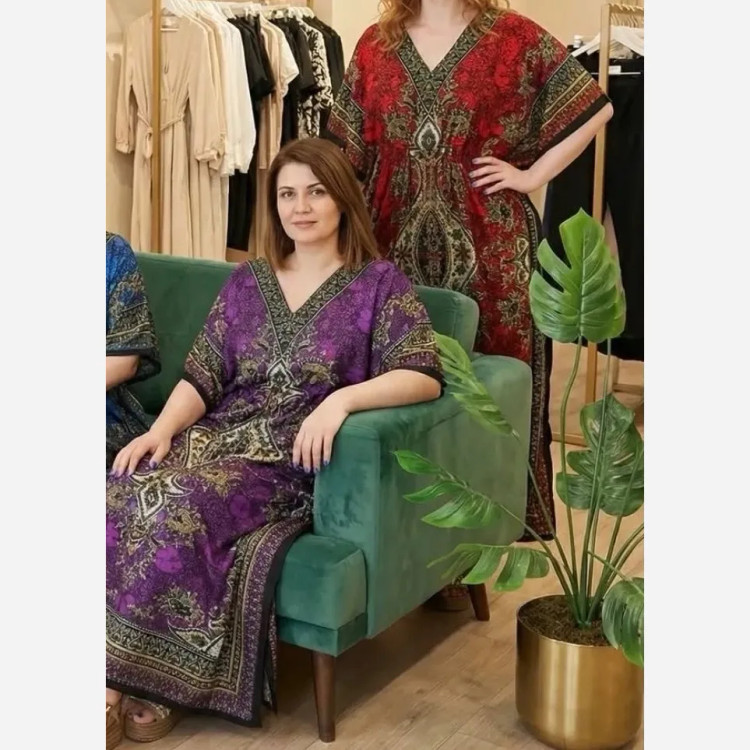 تونیک سیلک هندی مدل خفاشی فری سایز رنگبندی جذاب