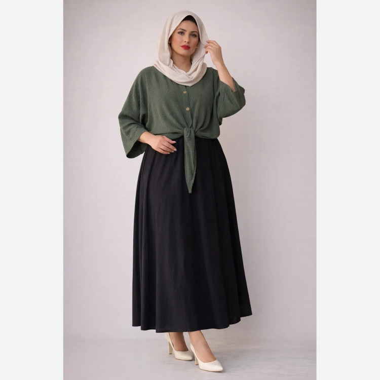 شومیز گره ای کوک دوزی زنانه فری سایز