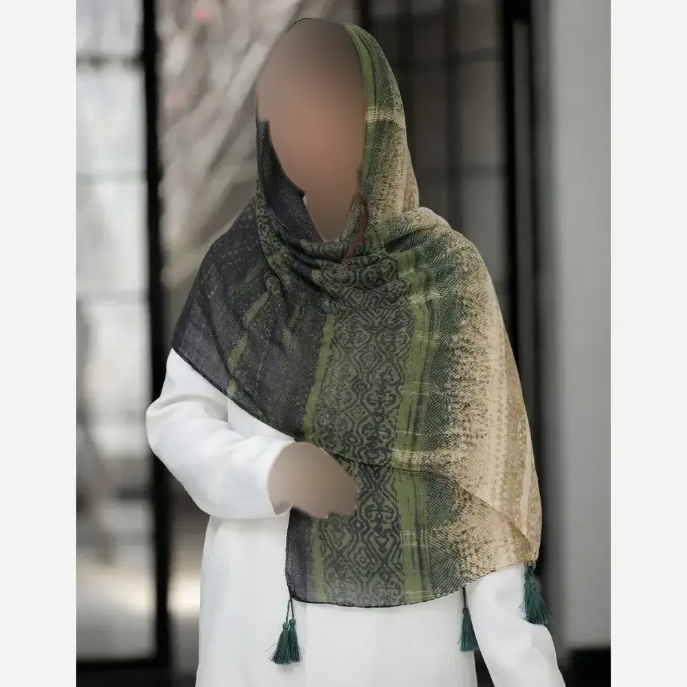 شال نخی روزمره بهاره نرم و لطیف قواره 200 در 75 سانت