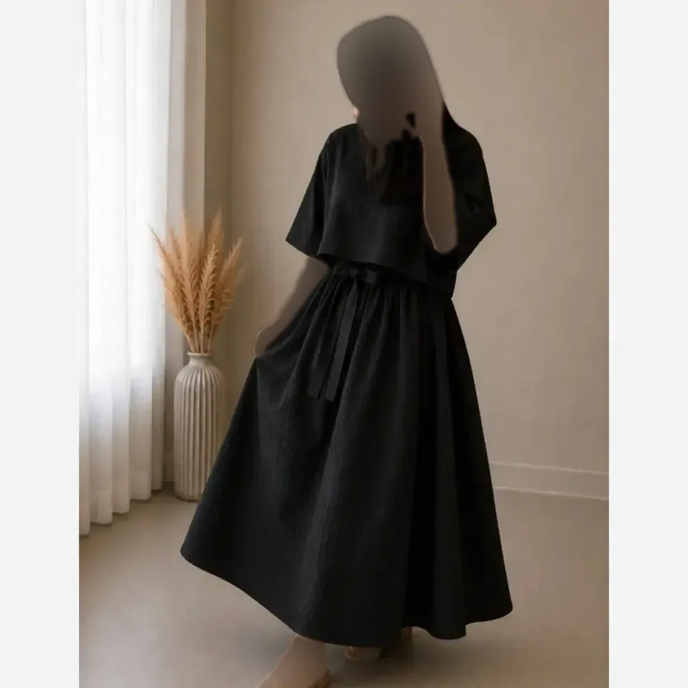 کت و شلوار زنانه مدل عروسک جنس مازراتی شلوار بگ سایز فری تا 48