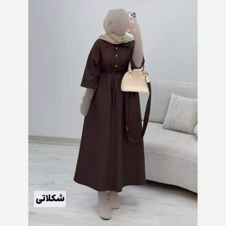 پیراهن لنین سالومه فری سایز مناسب بارداری و شیردهی