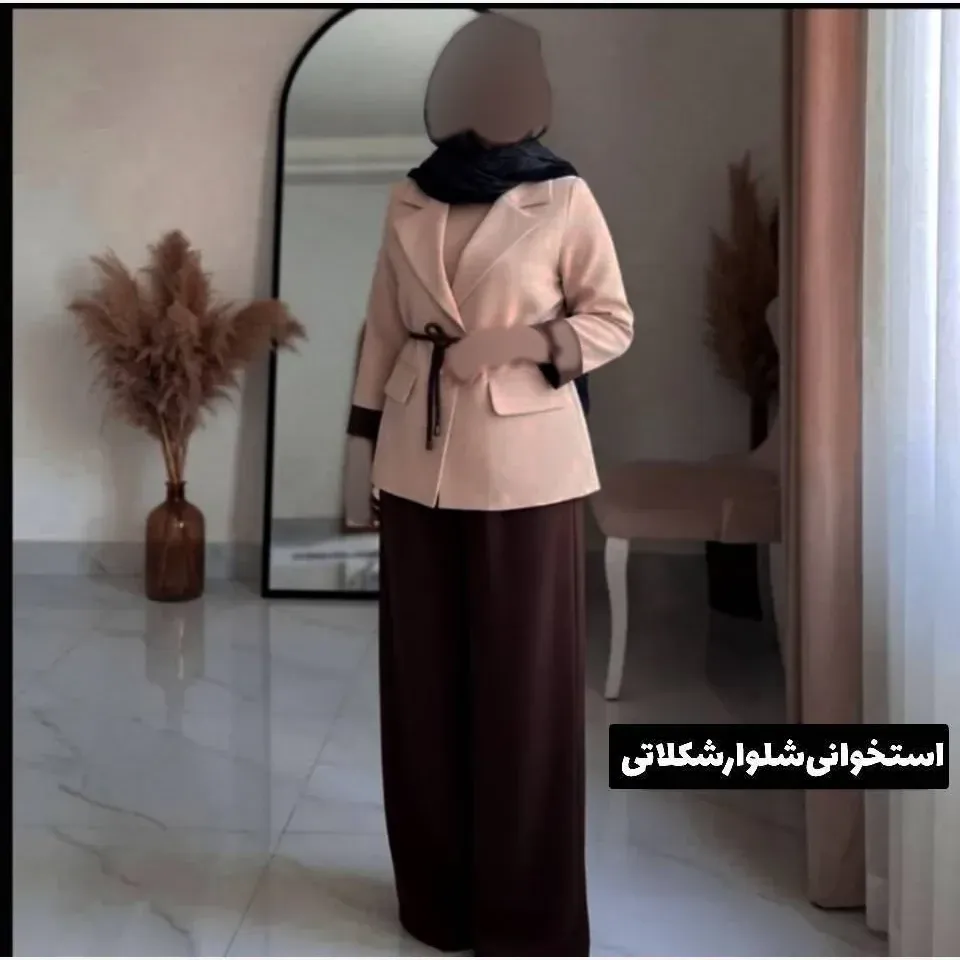 ست خنک شومیز و شلوار شانتون فری سایز غنچه
