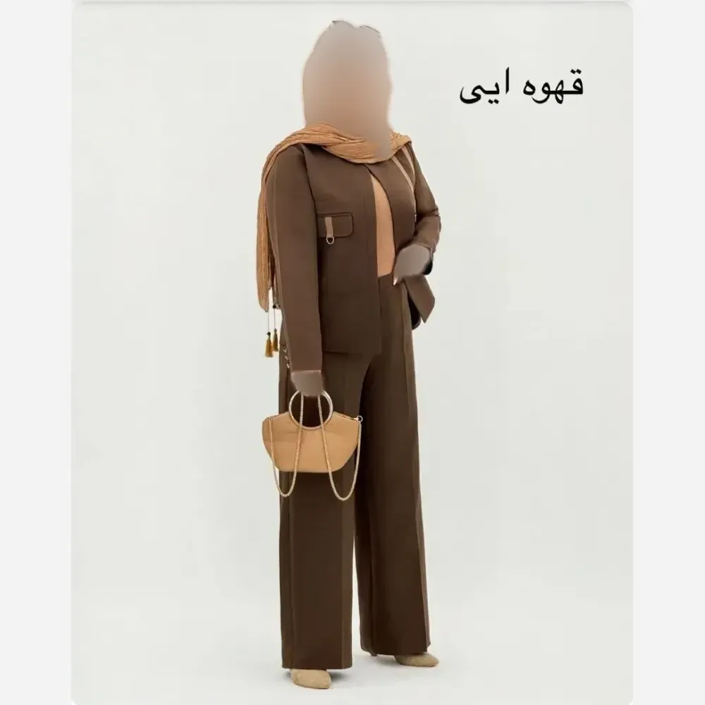 کت شلوار زنانه مازراتی درجه یک مدل بهار رنگ مشکی و سورمه ای