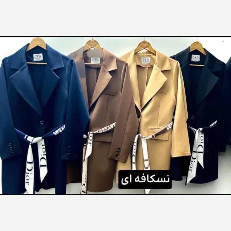 کت دیور زنانه جنس مازراتی درجه یک رنگ نسکافه ای سایز 36 تا 48