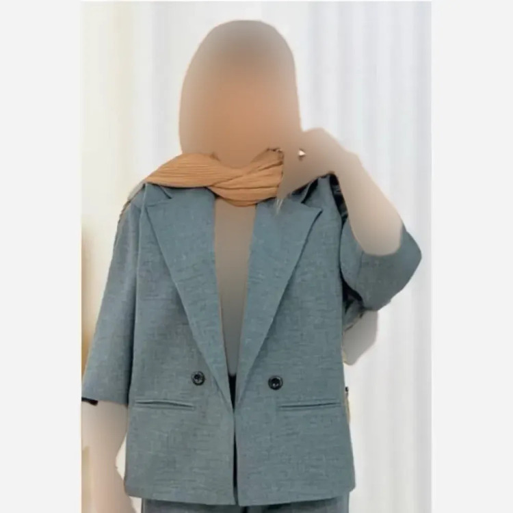 کت تک زنانه شانتون اسلپ خنک تابستانه دوخت مزونی