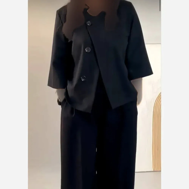 کت شلوار زنانه جنس مازراتی درجه یک مدل بگ