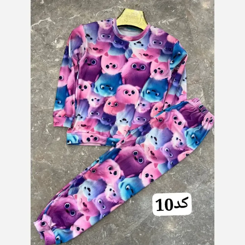 بلوز و شلوار بچگانه مخمل وارداتی نرم و لطیف مناسب سن 1 تا 8 سال