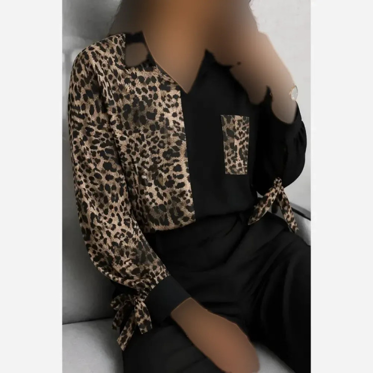 شومیز طرحدار نجلا کرپ بوگاتی زبرا پلنگی 38 تا 50
