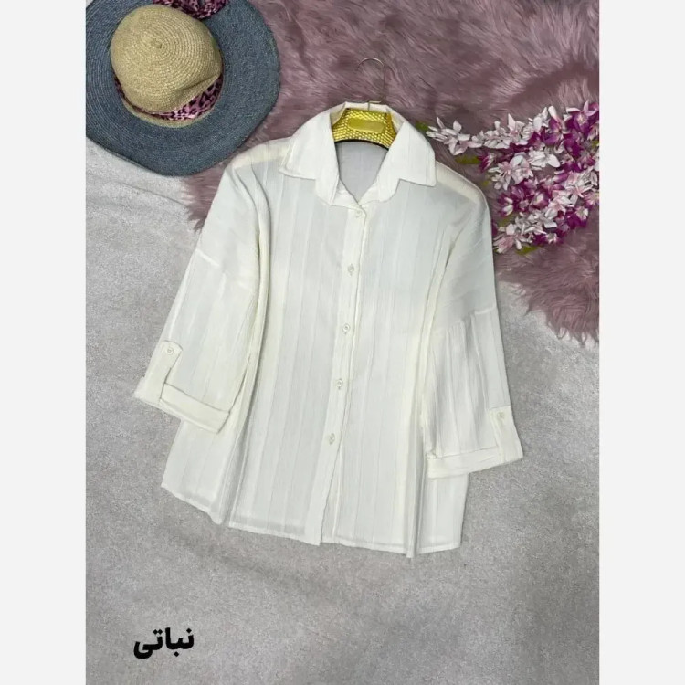 شومیز مراکشی تیام زنانه فری سایز 38 تا 46 قد 68 آستین 57 دورسینه 134 دوربازو 40